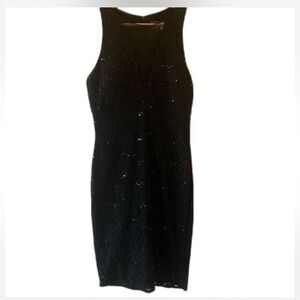 Nightway Elegant Black Sequin Dress-Women’s size 10